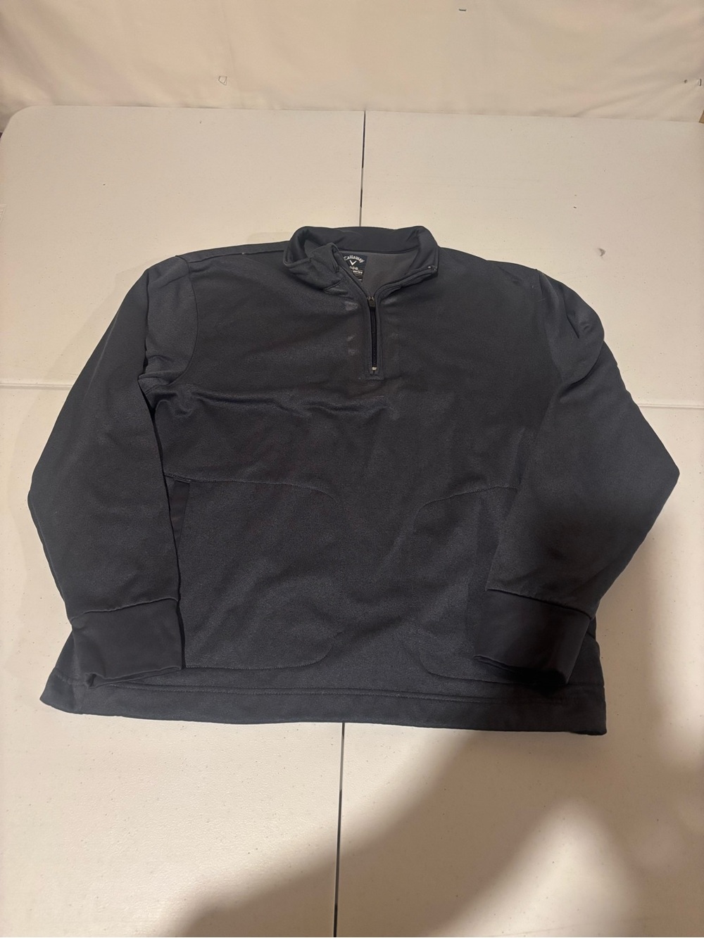Callaway Men’s Size L Gray 1/4 Zip Long Sleeve Golf Sweatshirt